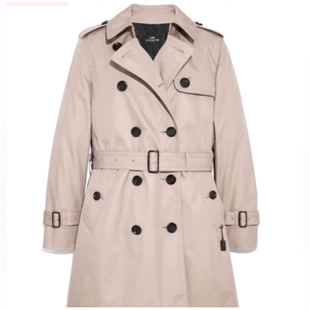Coach Beige Trench Coat